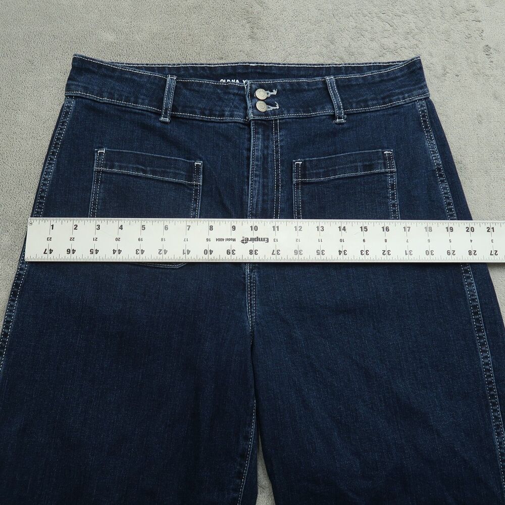Old Navy Jeans Women's Size 14 Extra High-Rise Sky-Hi Wide-Leg Denim 30" Inseam - Picture 8 of 16